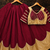 Maroon Lace Work Roman silk_Blend Lehenga Choli