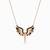 925 sterling silver rose gold angel wings pendant necklace for women