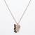 925 sterling silver black butterfly pendant necklace for women