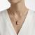 925 sterling silver black butterfly pendant necklace for women
