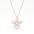 925 sterling silver heart angel pendant necklace for women