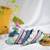  handcrafted pastel multicolour thread bangle set with cowrie shells & tassels