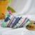  handcrafted pastel multicolour thread bangle set with cowrie shells & tassels