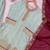 sky blue color embroidery sequences work georgette salwar suit