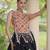 Black Navratri Cora Cotton Embroidered Lehenga Set