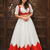 White Lace Work Roman silk_Blend Lehenga Choli