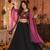 BLACK SEQUINS & EMBROIDERED GEORGETTE LEHENGA CHOLI DUPATTA