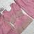 Dusty pink roman  silk  embroidery party wear sharara suit set