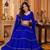 BLUE LEHERIYA PRINT GEORGETTE  LEHENGA CHOLI DUPATTA