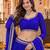 BLUE LEHERIYA PRINT GEORGETTE  LEHENGA CHOLI DUPATTA