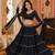 BLACK LEHERIYA PRINT GEORGETTE LEHENGA CHOLI DUPATTA