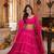 PINK LEHERIYA PRINT GEORGETTE LEHENGA CHOLI DUPATTA