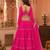 PINK LEHERIYA PRINT GEORGETTE LEHENGA CHOLI DUPATTA