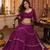 PURPLE LEHERIYA PRINT GEORGETTE LEHENGA CHOLI DUPATTA