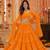 YELLOW LEHERIYA PRINT GEORGETTE LEHENGA CHOLI DUPATTA