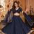 BALCK LEHERIYA PRINT GEORGETTE  LEHENGA CHOLI DUPATTA