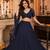 BALCK LEHERIYA PRINT GEORGETTE  LEHENGA CHOLI DUPATTA