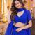BLUE LEHERIYA PRINT GEORGETTE LEHENGA CHOLI DUPATTA