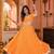 ORANGE LEHERIYA PRINT GEORGETTE LEHENGA CHOLI DUPATTA