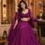 PURPLE LEHERIYA PRINT GEORGETTE LEHENGA CHOLI DUPATTA