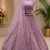 light lavender color Motif Crystal and Sequins work net Lehenga Choli set