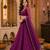 PURPLE LEHERIYA PRINT GEORGETTE LEHENGA CHOLI DUPATTA