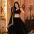 BLACK SEQUINS WORK GEORGETTE LEHENGA CHOLI DUPATTA
