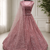 light Pink color Motif Crystal and Sequins work net Lehenga Choli set