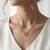 925 sterling silver sparkling heart necklace for women