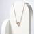 925 sterling silver sparkling heart necklace for women