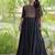 Kora cotton embroidered gown with gota patti & mirror work 12 meter flair navratri garba dress