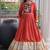 Reyon kutchi gamthi gown 12 meter flair 4-layer zari patta stitching full sleeves patch work