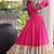 Reyon kutchi gamthi gown 12 meter flair 4-layer zari patta stitching full sleeves patch work