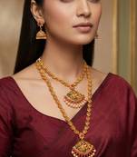 multicolor Traditinal Gold Plated Alloy Necklace