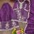 Wine chnon silk party wear sharara suit set