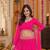 PINK LEHERIYA PRINT GEORGETTE LEHENGA CHOLI DUPATTA