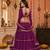 PURPLE LEHERIYA PRINT GEORGETTE LEHENGA CHOLI DUPATTA