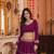 PURPLE LEHERIYA PRINT GEORGETTE LEHENGA CHOLI DUPATTA