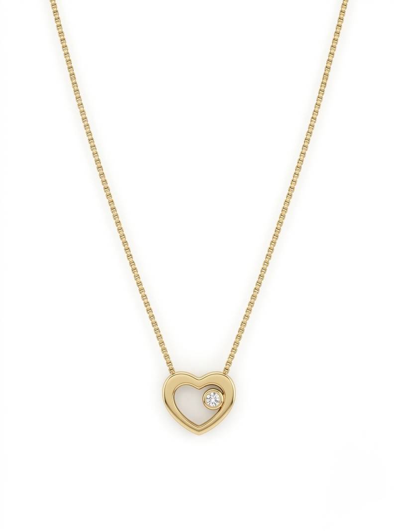 925 sterling silver open heart solitaire necklace for women