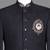 Black suede embroidered nawabi suit for men