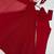 Red fuax georgette embroidery party wear anarkali  suit set
