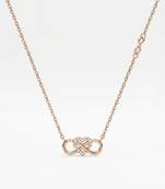 925 sterling silver endless promise heart infinity necklace for women