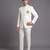 Ivory white embroidered bandhgala suit for men