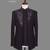 Deep wine embroidered open jodhpuri suit for men