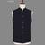 Navy blue embellished open jodhpuri suit for men