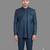 Peacock blue embroidered open jodhpuri suit for men