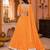ORANGE LEHERIYA PRINT GEORGETTE LEHENGA CHOLI DUPATTA