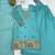 Sky blue soft crunshy silk embroidery sharara suit