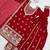 Red fuax georgette embroidery party wear sharara  suit set