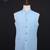 Light blue textured open jodhpuri suit for men